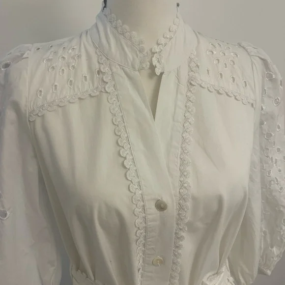 Christian Lacroix White Eyelet Dress - Picture 2 of 5